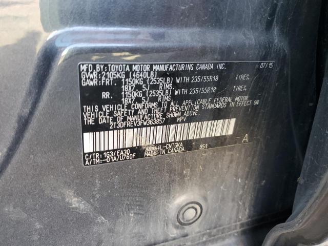 2T3DFREV3FW363857 Toyota Rav4 Limited