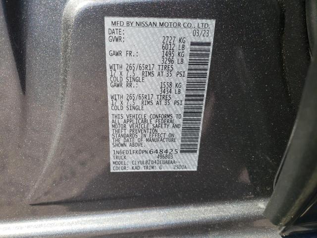 1N6ED1FK0PN648425 Nissan Frontier Sv