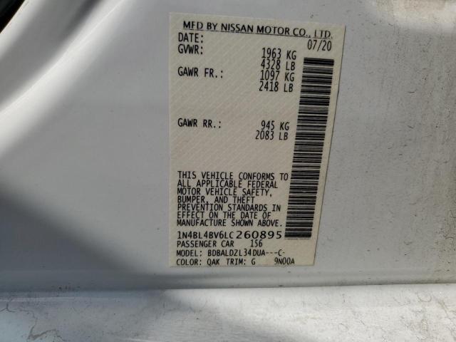 2020 NISSAN ALTIMA S - 1N4BL4BV6LC260895