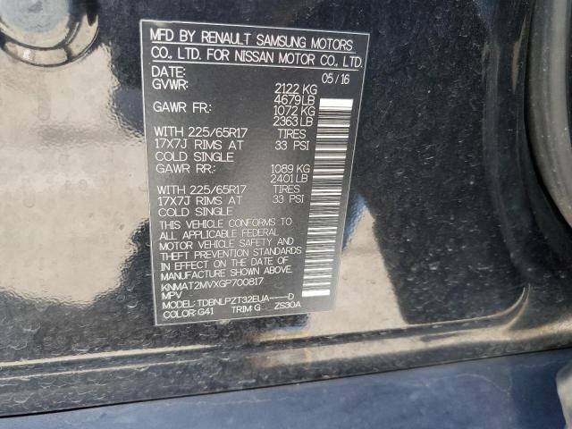 KNMAT2MVXGP700817 Nissan ROGUE S