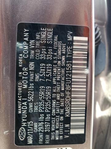 KM8SRDHF8FU121581 Hyundai Santa Fe Gls