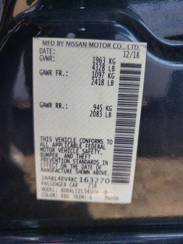 1N4BL4EV4KC163270 Nissan ALTIMA SL