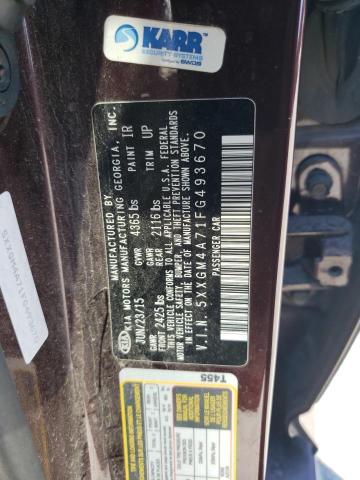 5XXGM4A71FG493670 KIA Optima Lx