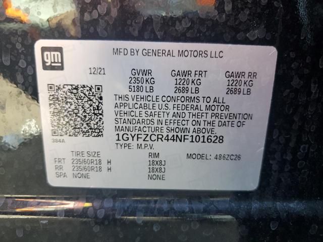 1GYFZCR44NF101628 Cadillac Xt4 Premium Luxury