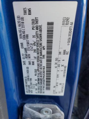1FMCU0GD7HUC60163 Ford ESCAPE SE