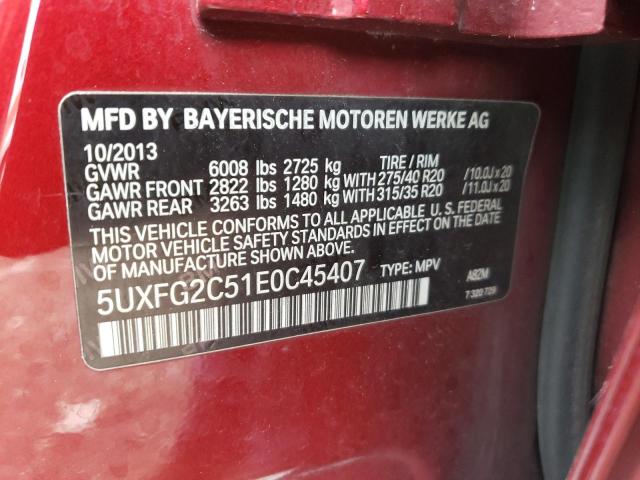 5UXFG2C51E0C45407 2014 BMW X6, photo no. 12