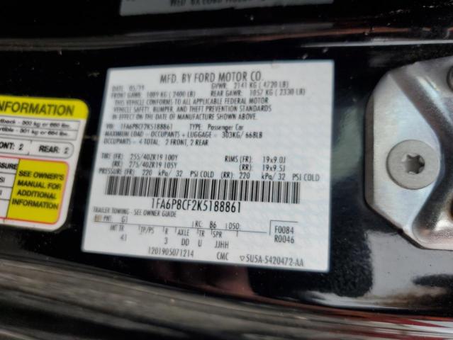 1FA6P8CF2K5188861 2019 FORD MUSTANG - Image 13