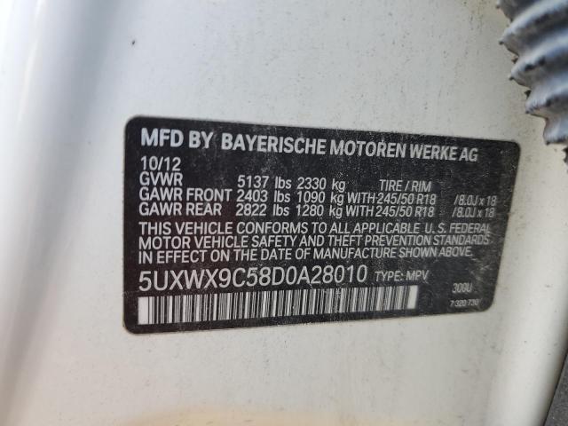 VIN 5UXWX9C58D0A28010 2013 BMW X3, Xdrive28I no.13