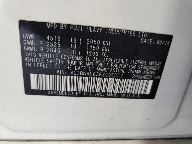 4S3BNAL63F3006852 Subaru Legacy 2.5i Limited