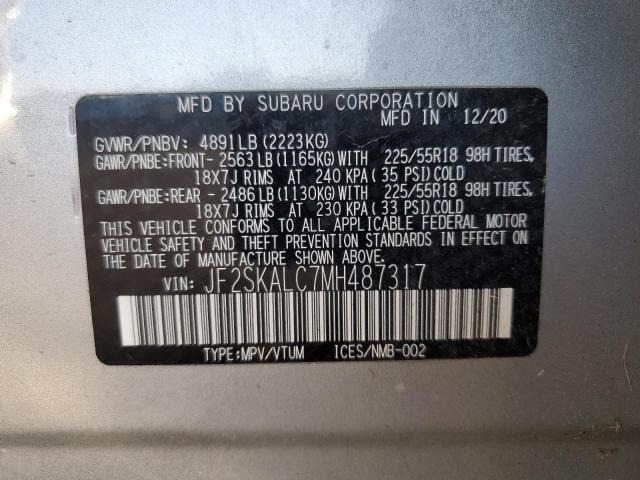 JF2SKALC7MH487317 Subaru Forester Sport