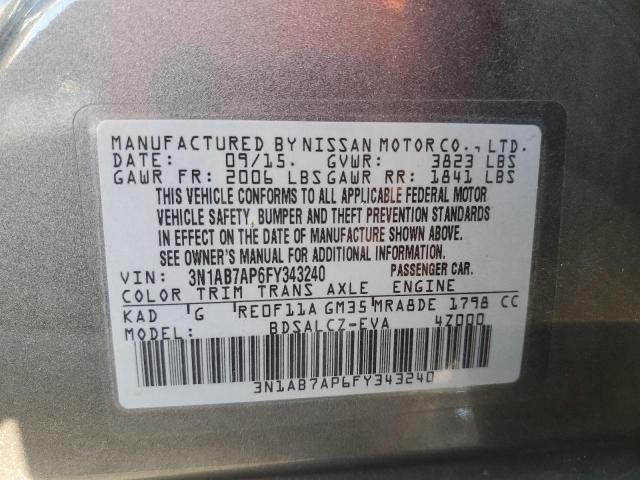 3N1AB7AP6FY343240 Nissan SENTRA S