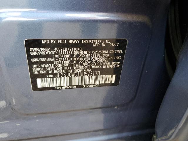 JF2SJGWC1HH573178 Subaru Forester 2.0xt Touring