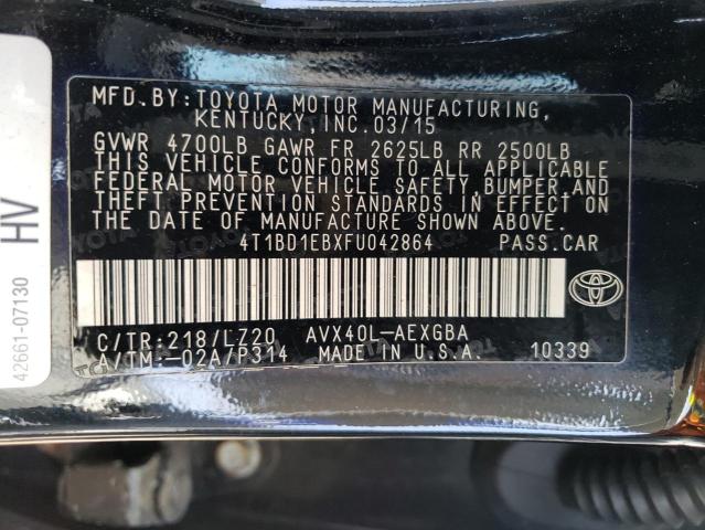 2015 TOYOTA AVALON HYB 4T1BD1EBXFU042864