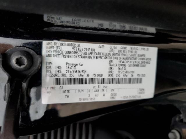 1FADP3F2XGL265482 Ford FOCUS SE