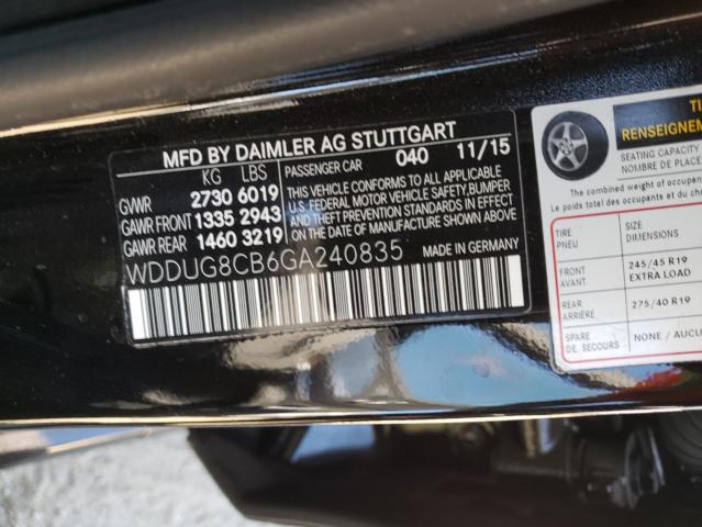 WDDUG8CB6GA240835 Mercedes-Benz S 550