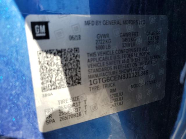 1GTG6CEN8J1321346 GMC CANYON SLE