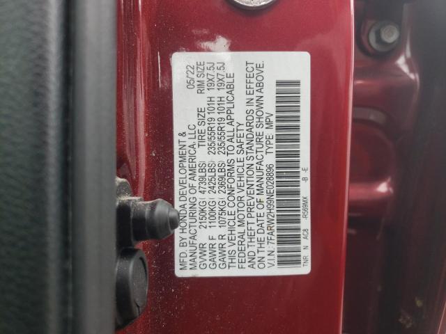 7FARW2H99NE028896 Honda Cr-v Touring