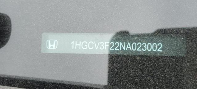 1HGCV3F22NA023002 Honda Accord Hybrid Sport