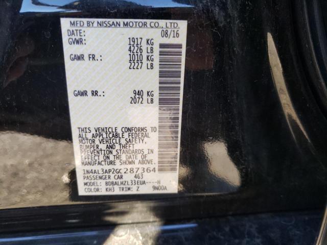 2016 NISSAN ALTIMA 2.5 - 1N4AL3AP2GC287364