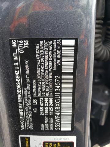 2016 MERCEDES-BENZ C 300 4MAT - 55SWF4KBXGU134572
