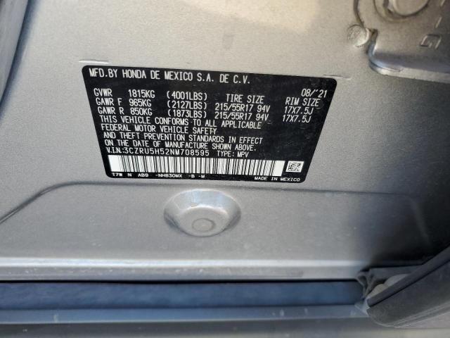 3CZRU5H52NM708595 Honda HR-V EX
