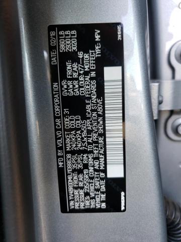 2018 VOLVO XC60 T8 R- YV4BR0DM8J1088638