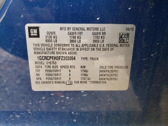 1GCRCPEH0FZ303094 Chevrolet Silverado C1500