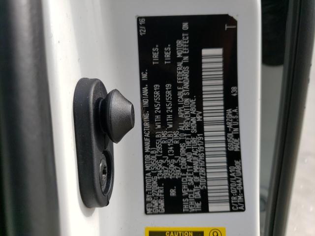5TDYZRFH7HS191791 Toyota Highlander Limited