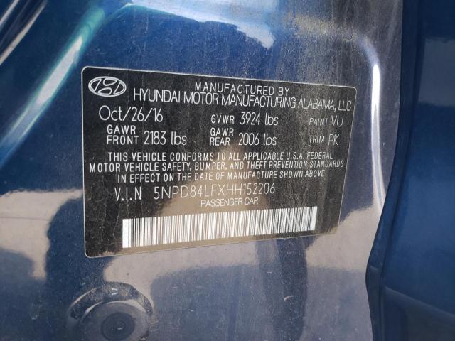 2017 HYUNDAI ELANTRA SE - 5NPD84LFXHH152206