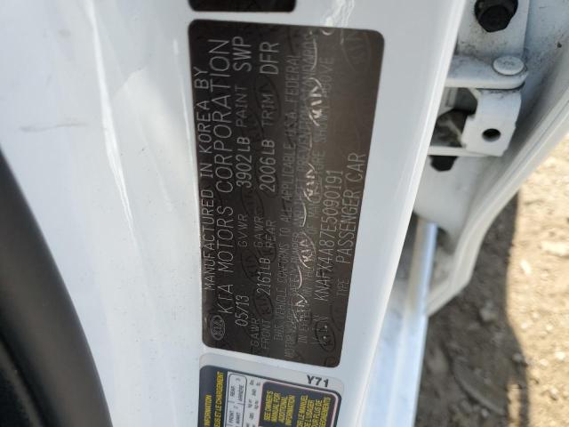 KNAFX4A87E5090191 KIA FORTE EX