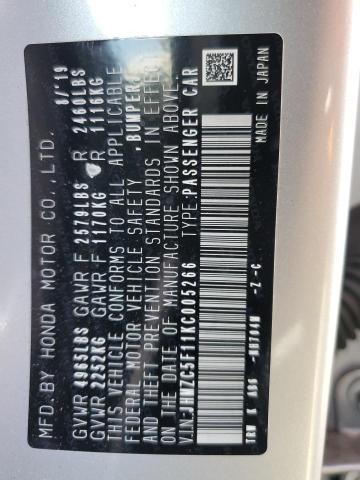 2019 HONDA CLARITY - JHMZC5F11KC005266