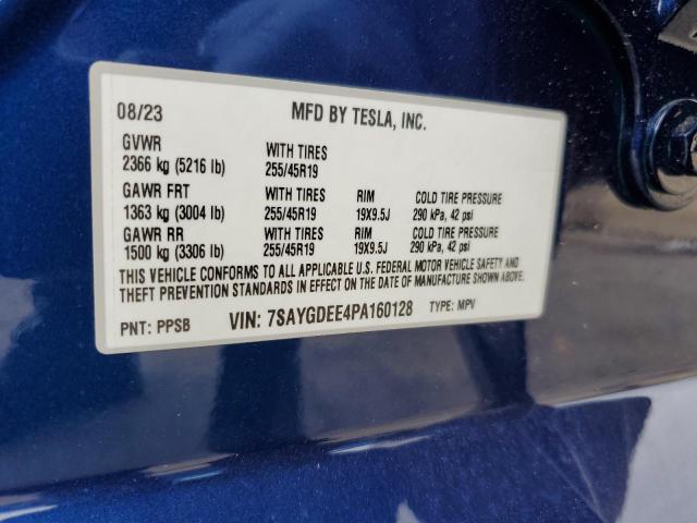 7SAYGDEE4PA160128 Tesla Model Y  12