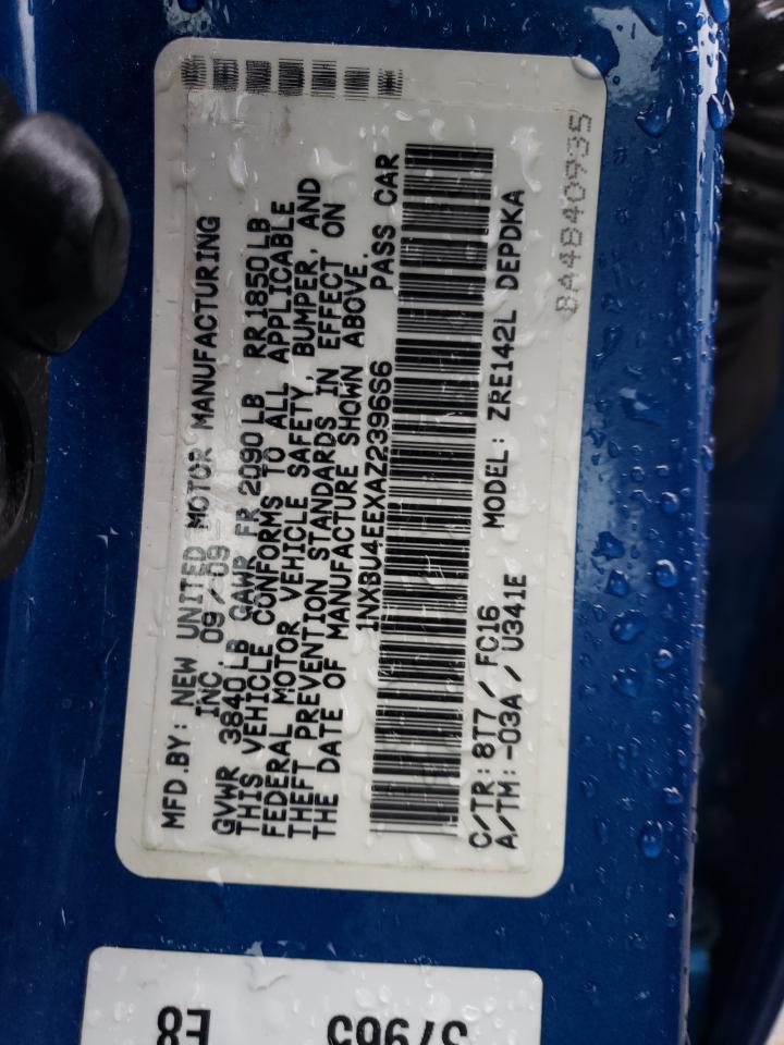1NXBU4EEXAZ239666 2010 Toyota Corolla Base