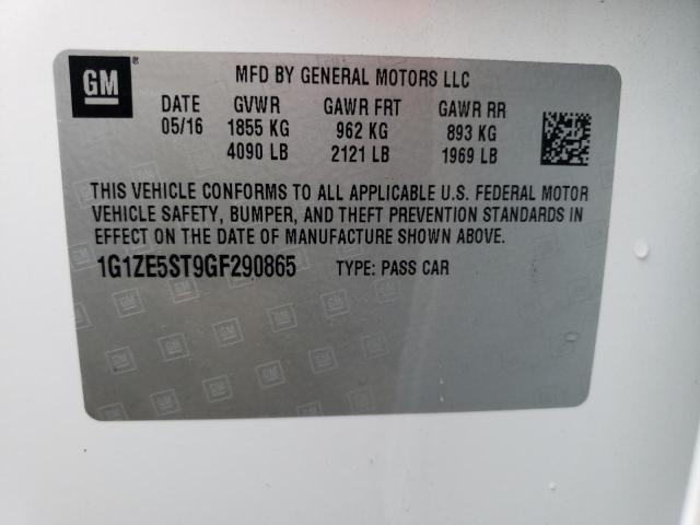 2016 CHEVROLET MALIBU LT - 1G1ZE5ST9GF290865