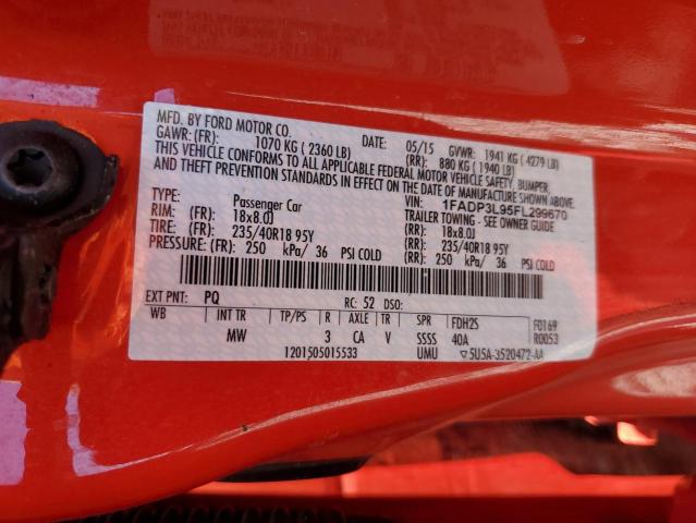 1FADP3L95FL299670 Ford FOCUS ST