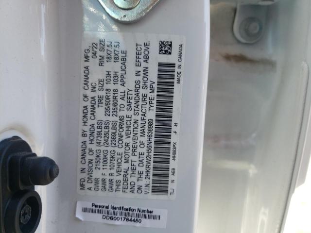 2HKRW2H56NH638989 Honda CR-V EX