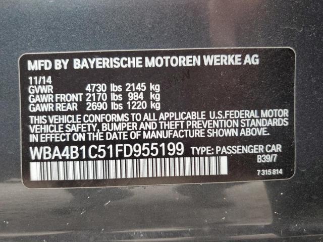WBA4B1C51FD955199 BMW 435 I Gran Coupe