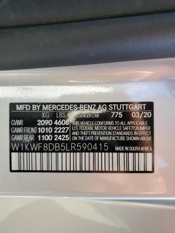 2020 MERCEDES-BENZ C-CLASS C3 - W1KWF8DB5LR590415