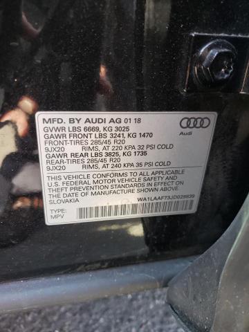 VIN WA1LAAF73JD029839 2018 Audi Q7, Premium Plus no.12