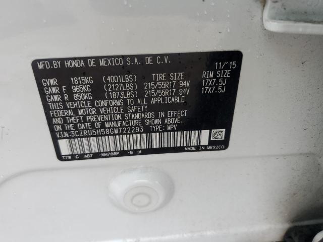 3CZRU5H58GM722293 Honda HR-V EX