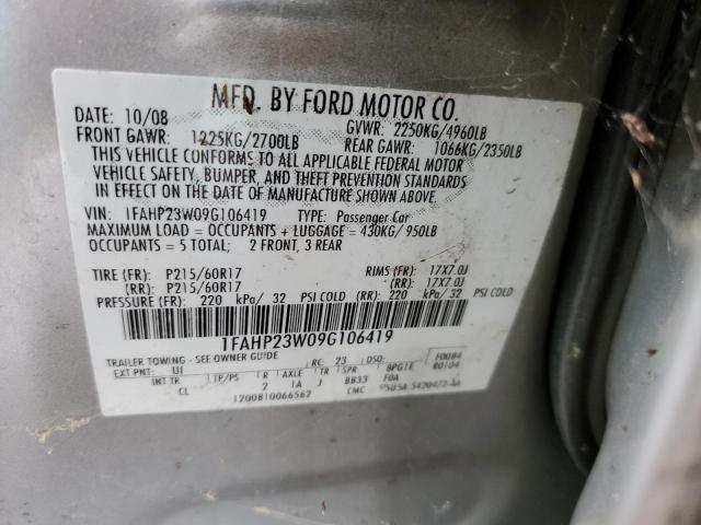 2006 Ford Taurus Se VIN: 1FAHP23W09G106419 Lot: 70594973