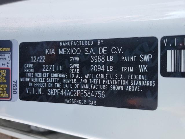3KPF44AC2PE584756 KIA FORTE GT