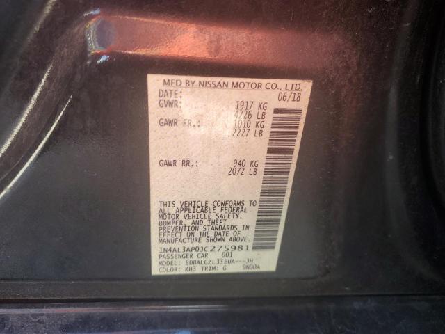 1N4AL3AP0JC275981 Nissan ALTIMA 2.5