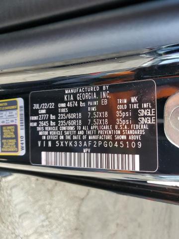 5XYK33AF2PG045109 KIA Sportage Ex