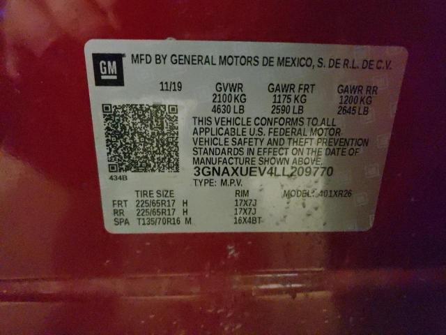 2020 CHEVROLET EQUINOX LT - 3GNAXUEV4LL209770