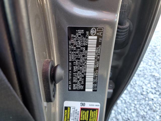 2019 TOYOTA COROLLA L - 2T1BURHE3KC183288