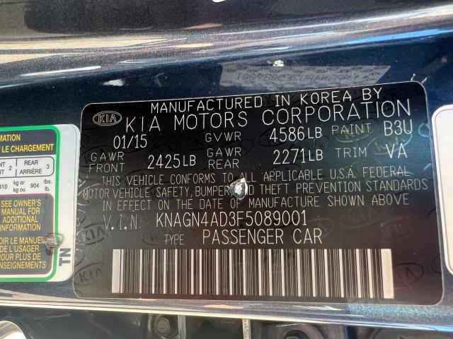 KNAGN4AD3F5089001 KIA OPTIMA HYBRID