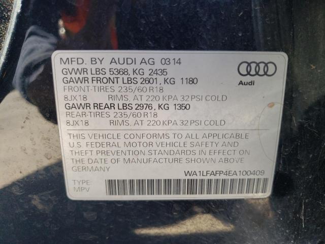 VIN WA1LFAFP4EA100409 2014 Audi Q5, Premium Plus no.13