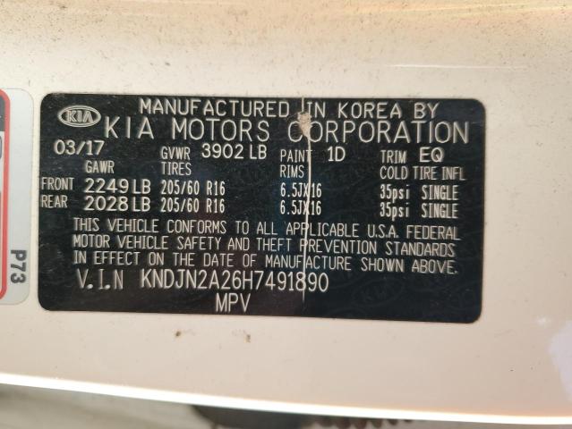 2017 KIA SOUL - KNDJN2A26H7491890