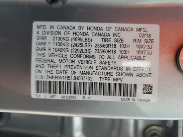 2HKRW1H51JH507702 Honda CR-V EX
